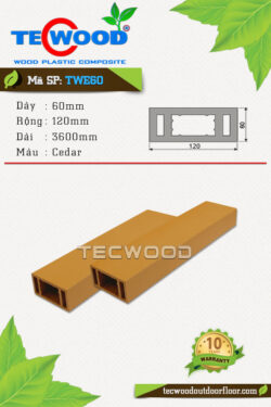 Lam gỗ nhựa TeWood TWE60 -Cedar