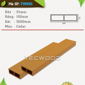 Lam gỗ nhựa TecWood TWR35 Cedar