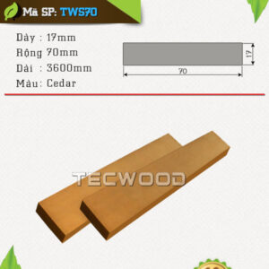 Lam gỗ nhựa TecWood TWS70 màu Cedar