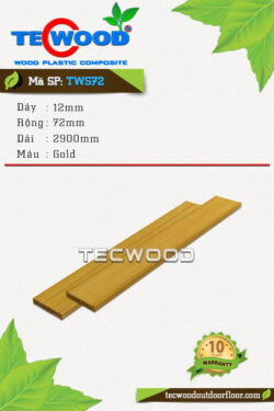 Thanh lam gỗ nhựa TecWood TWS72 - Gold