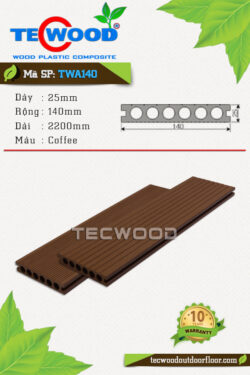 Sàn gỗ ngoài trời TecWood TWA140 - Coffee