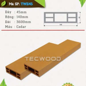 Lam gỗ nhựa TecWood TWE45 - Cedar