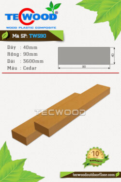 Thanh lam gỗ nhựa TecWood TWS90